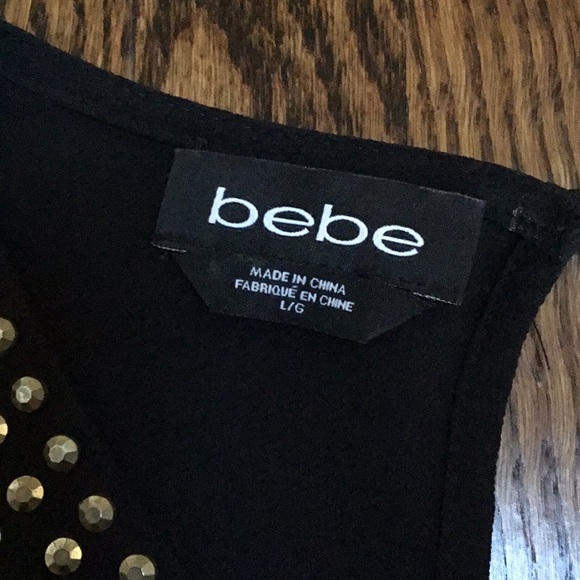 Bebe Black Cropped Top - Picture 5 of 8